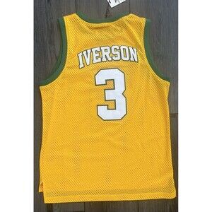 Allen IVERSON Bethel High School  Basketball Jersey Sz Med Headgear Classic